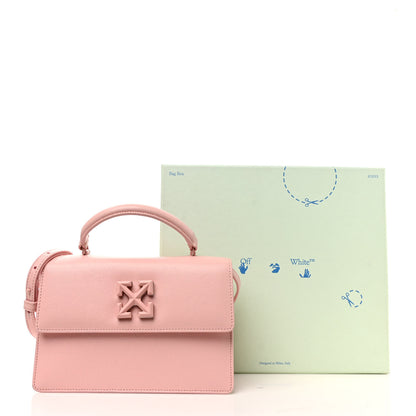 Off-White Saffiano Jitney 1.4 Top Handle Bag Pink 10 of 10