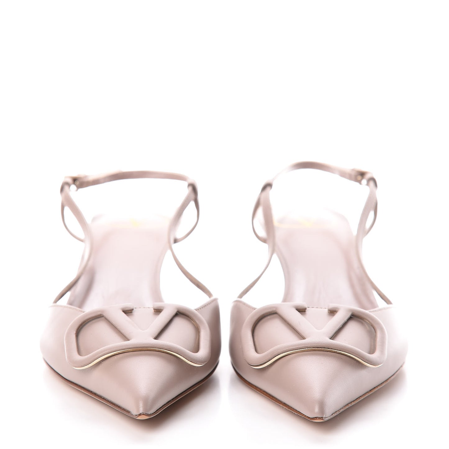 Calfskin Tonal Vlogo Slingback 40mm Pumps 37.5 Poudre