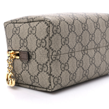 Gucci Soft GG Supreme Monogram Calfskin Medium Ophidia Cosmetic Case Beige Ebony New Acero 9 of 14