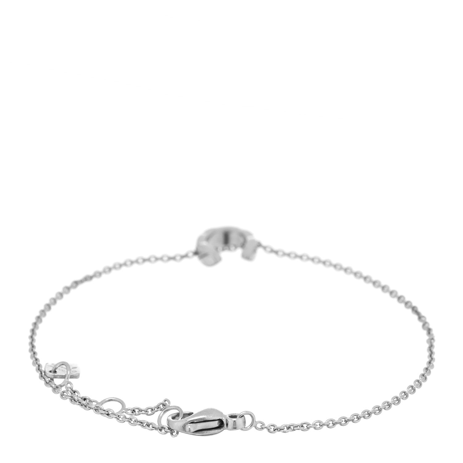 Chanel 18K White Gold Coco Crush Station Bracelet 2 of 4
