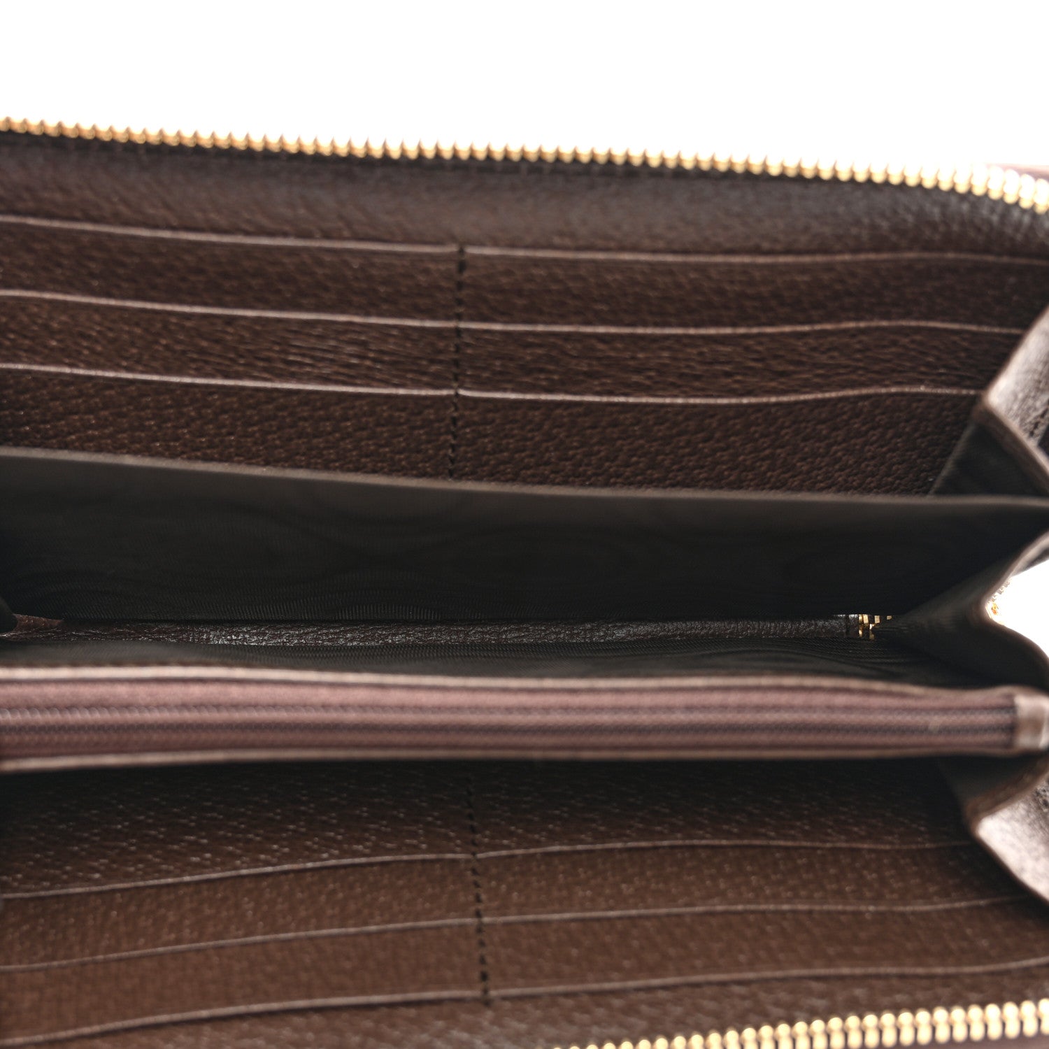 Gucci GG Supreme Monogram Web Ophidia Zip Around Wallet Brown 5 of 7