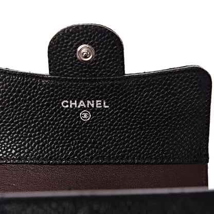 Chanel Caviar Quilted Compact Flap Wallet Black 6 of 8