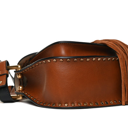 Chloe Calfskin Braided Mini Hudson Shoulder Bag Caramel 7 of 11