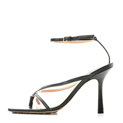 Bottega Veneta Lambskin Stretch Multi Strap 90mm Sandals 36.5 Black 1 of 14