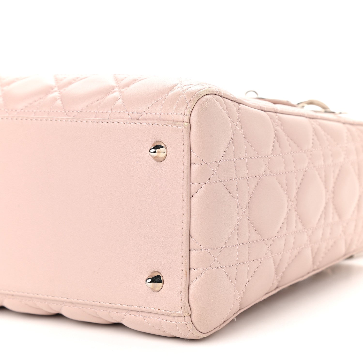 Christian Dior Lambskin Cannage Medium Lady Dior Light Pink 6 of 12