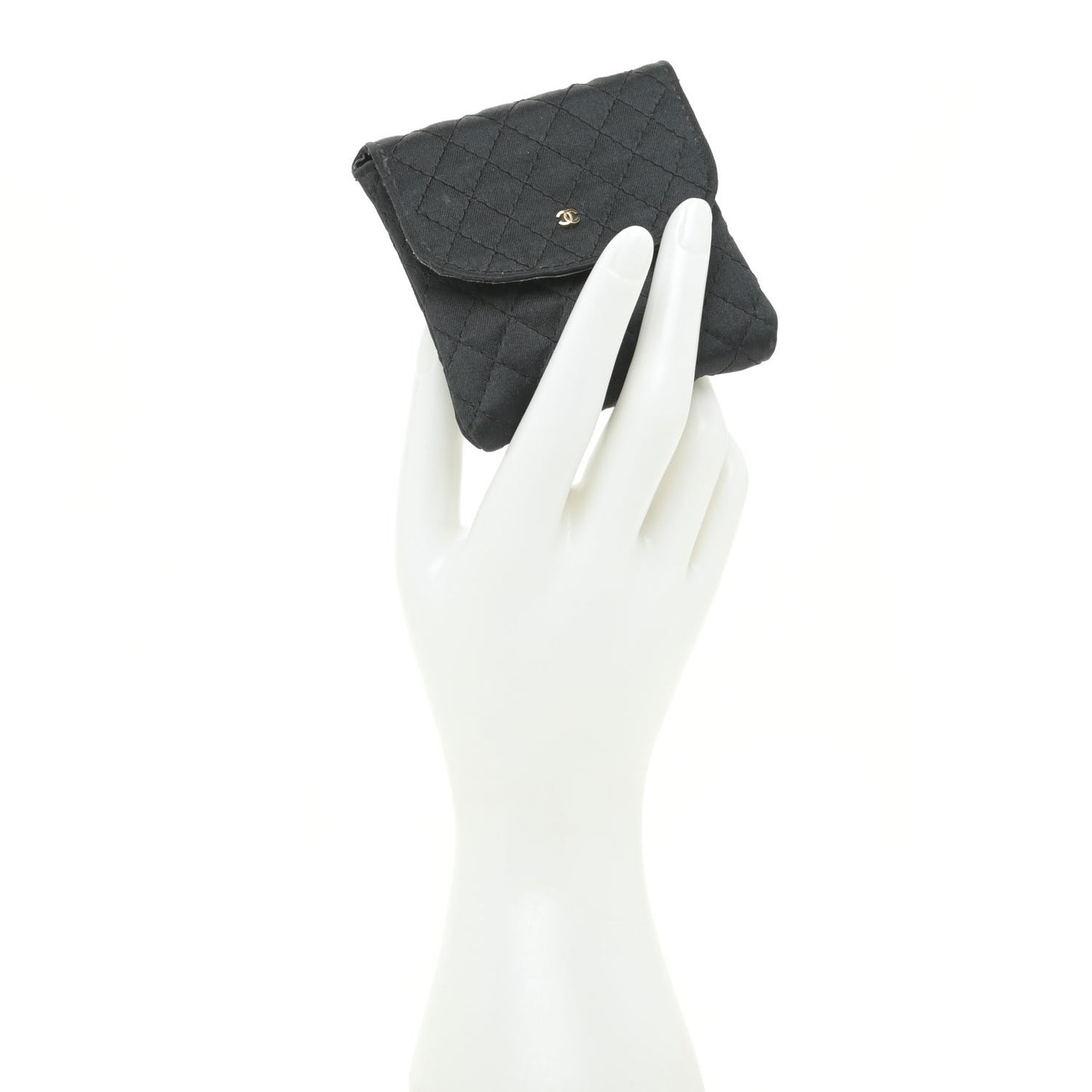 Grosgrain Quilted Micro Flap Bag Black