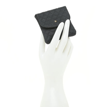 Chanel Grosgrain Quilted Micro Flap Bag Black 3 of 10