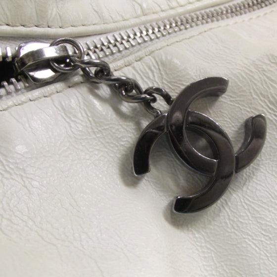 Chanel Lambskin Large Rock and Chain Hobo White 11 of 12