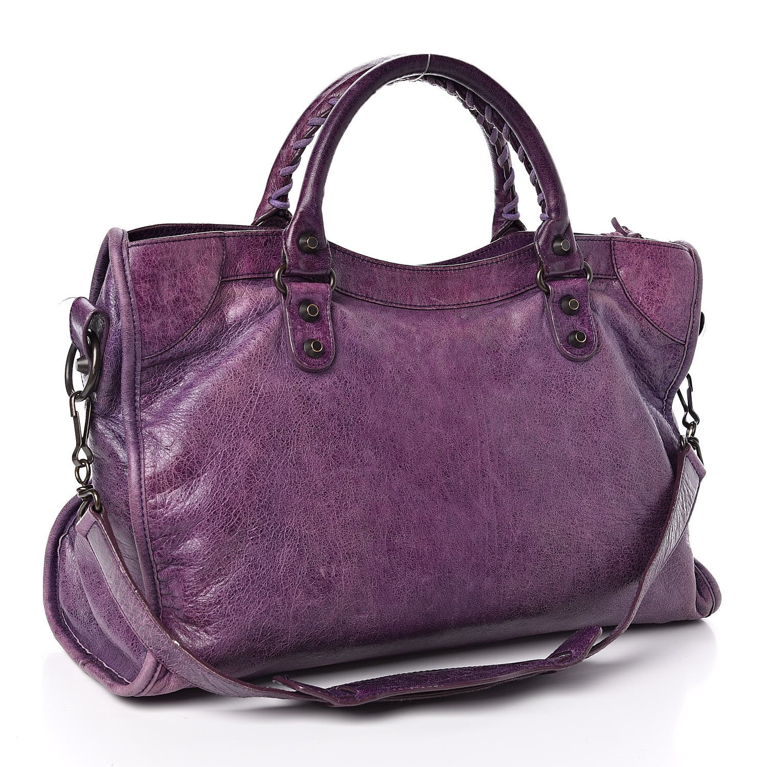 Balenciaga Agneau Classic Hardware City Raisin 3 of 11
