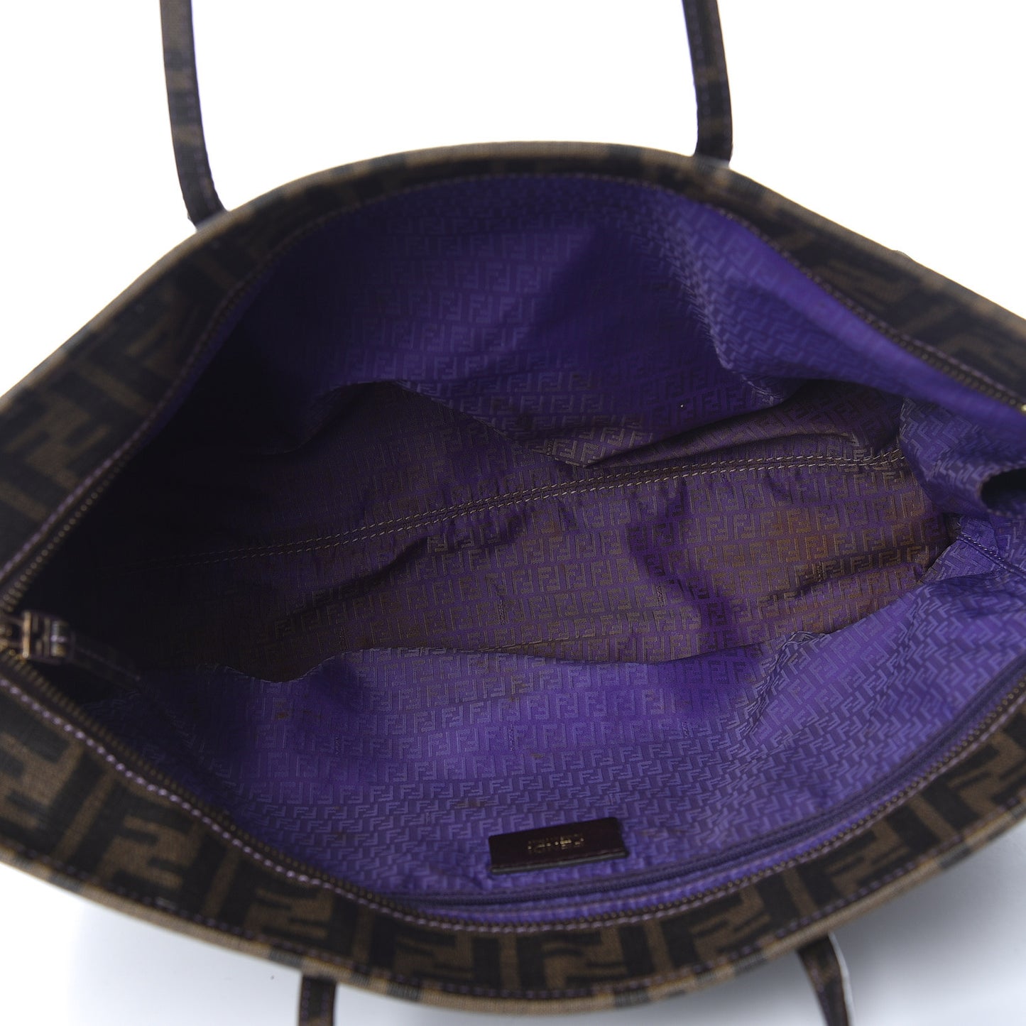 Zucca Spalmati Small Roll Tote Tobacco Viola