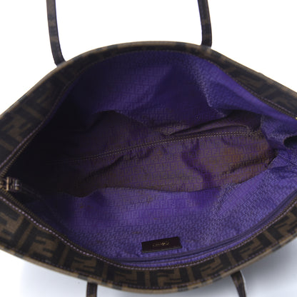 Fendi Zucca Spalmati Small Roll Tote Tobacco Viola 5 of 15