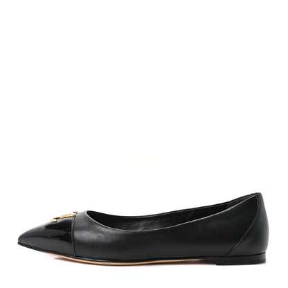 Louis Vuitton Lambskin Capucines Flat Ballerinas 36.5 Black 1 of 10
