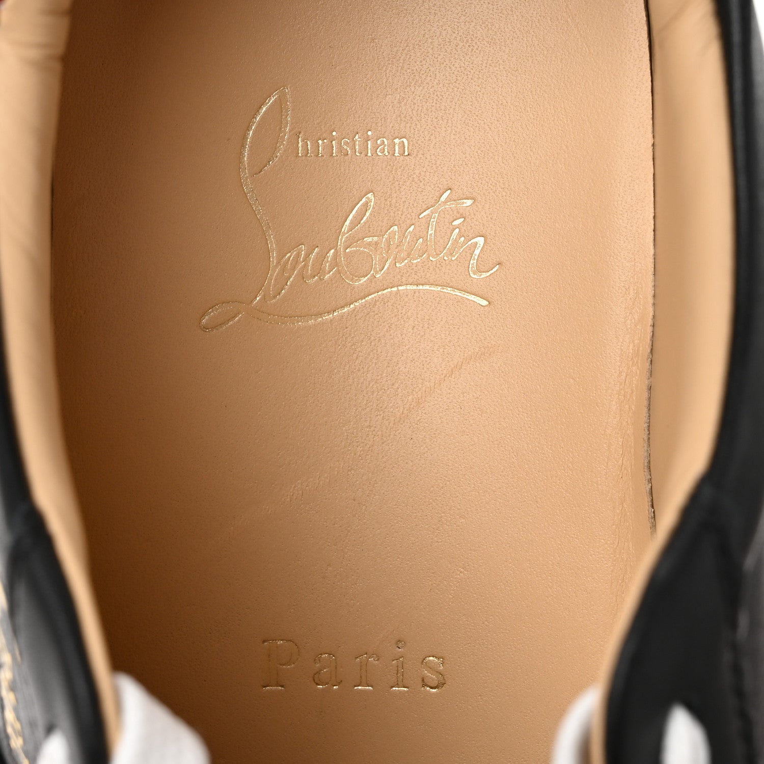Christian Louboutin Calfskin Suede Patent Womens Loubishark Sneakers 39.5 Black Loubi 9 of 10