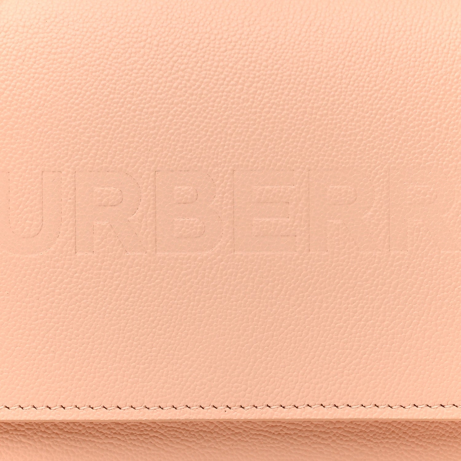 Burberry Smooth Calfskin Logo Embossed Hampshire Crossbody Peach Pink 7 of 9