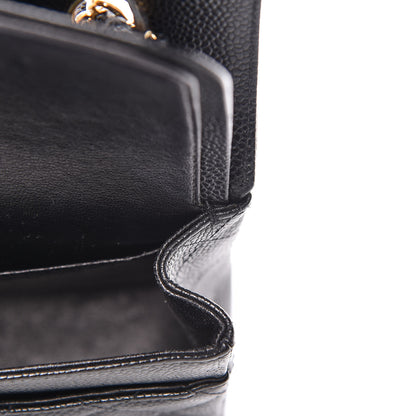 Chanel Caviar Quilted Medium Double Flap Black 9 of 16