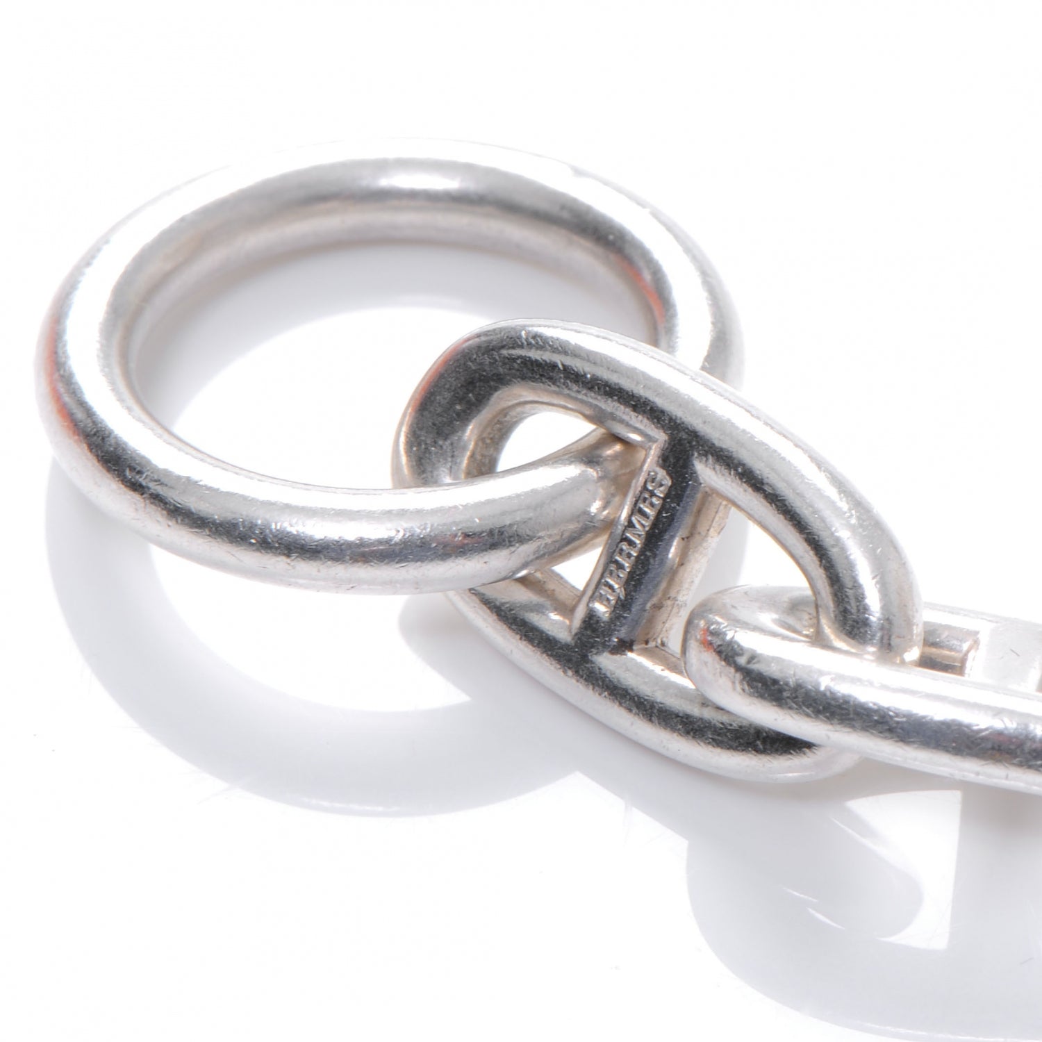 Hermes Sterling Silver MM Chaine d'Ancre Bracelet 4 of 5