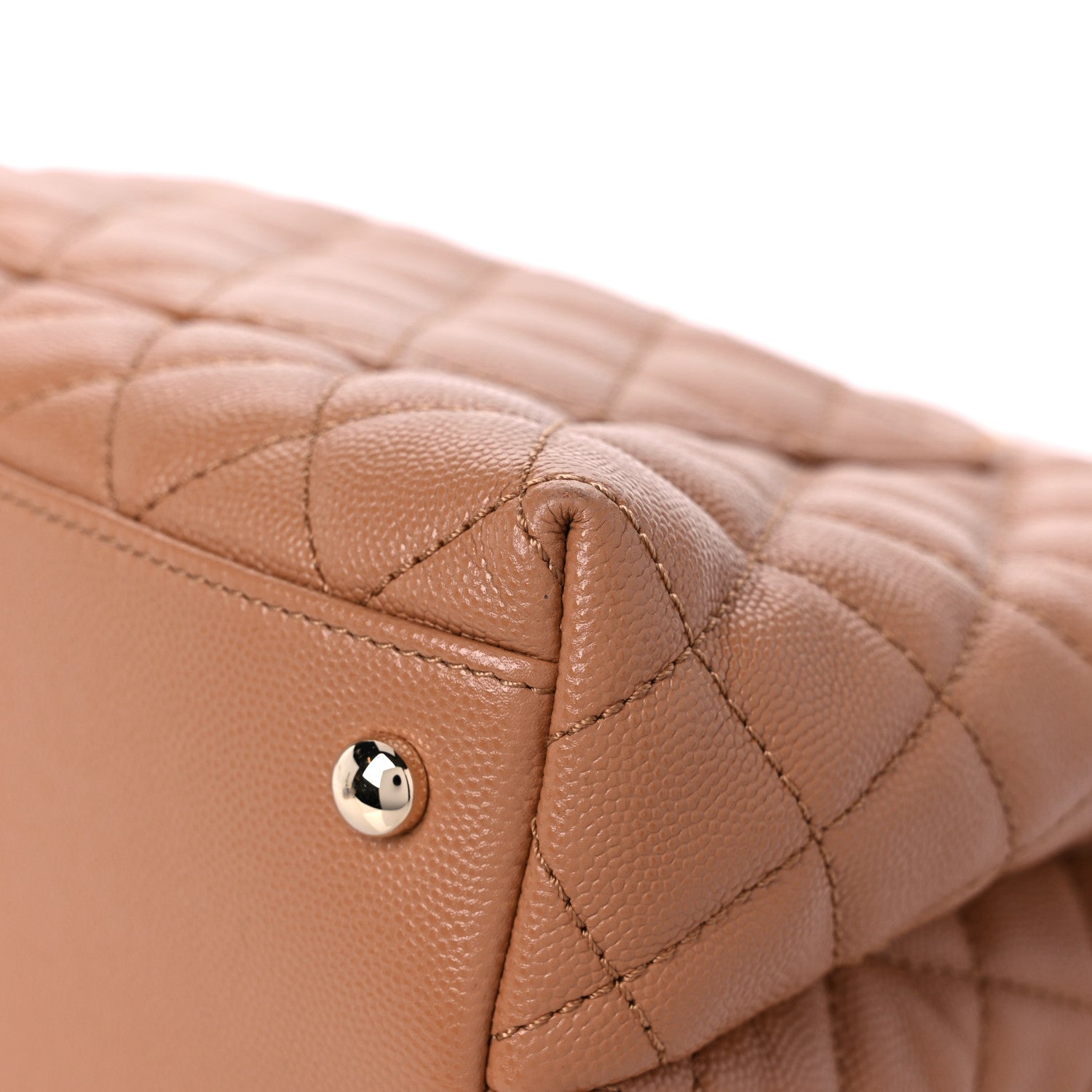 Chanel Caviar Quilted Small Coco Handle Flap Brown 11 of 12