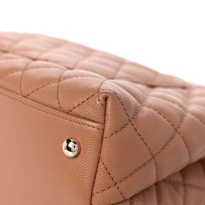 Chanel Caviar Quilted Small Coco Handle Flap Brown 11 of 12