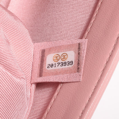 Chanel Lambskin Quilted Medium Boy Flap Light Pink 8 of 9