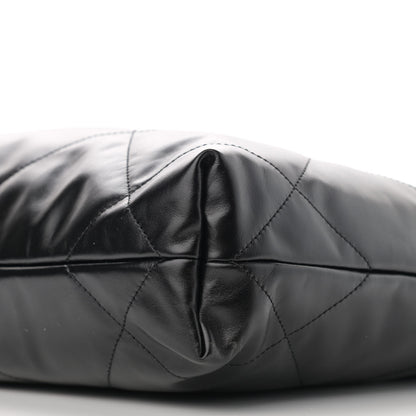Chanel Shiny Calfskin Quilted Small Chanel 22 Black 11 of 12