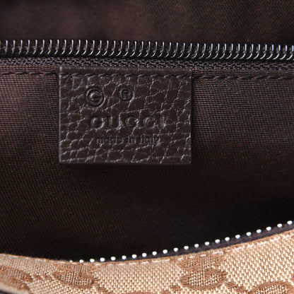 Gucci Monogram Dollar Calfskin Boston Duffle Bag Beige Ebony Testa di Moro Marrone Scuro 6 of 12