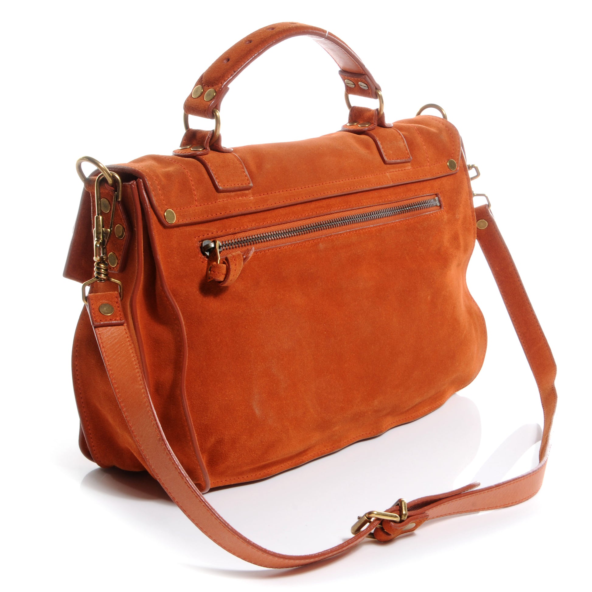 Proenza Schouler Suede PS1 Medium Satchel Red Clay 3 of 11