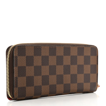 Louis Vuitton Damier Ebene Clemence Wallet Cherry 3 of 6