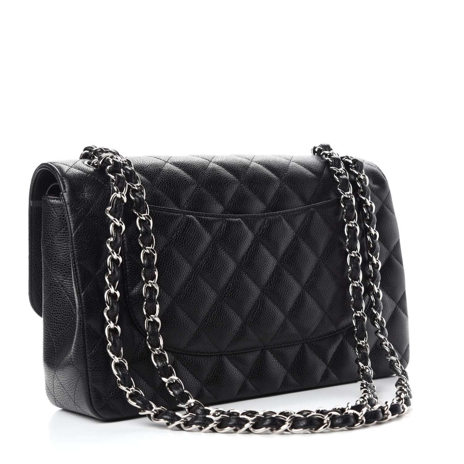 Chanel Caviar Quilted Jumbo Double Flap Black 3 of 11