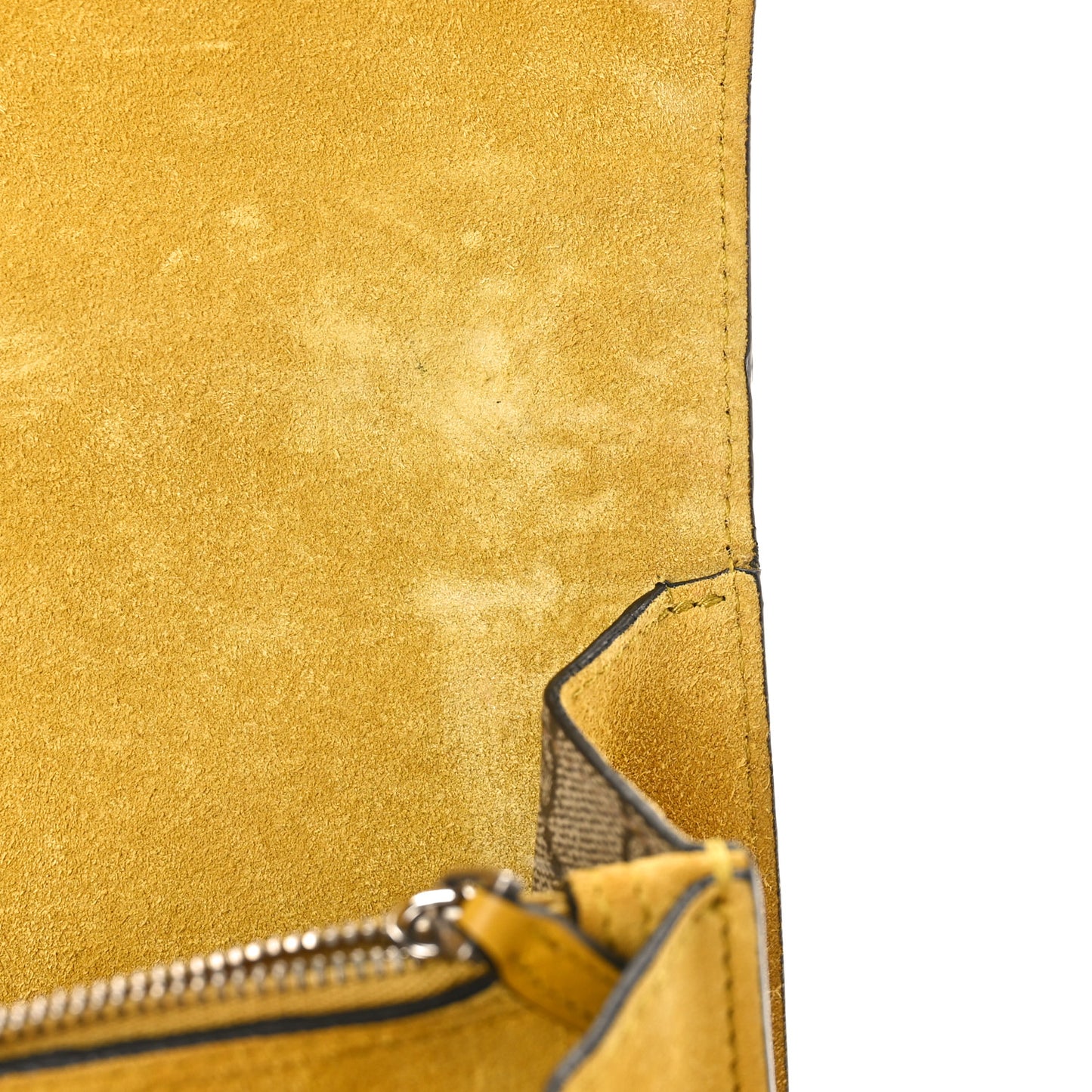 GG Supreme Monogram Crystal Bow Embroidered Medium Dionysus Shoulder Bag Yellow