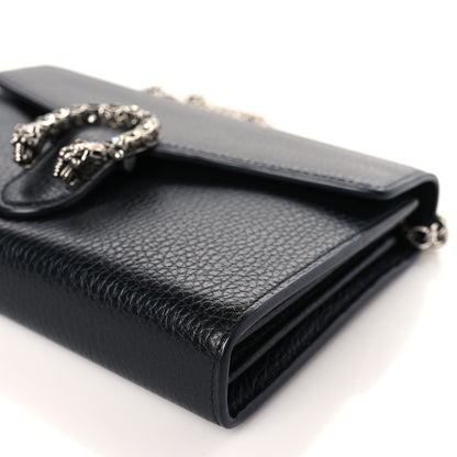Gucci Calfskin Mini Dionysus Chain Wallet Black 9 of 9