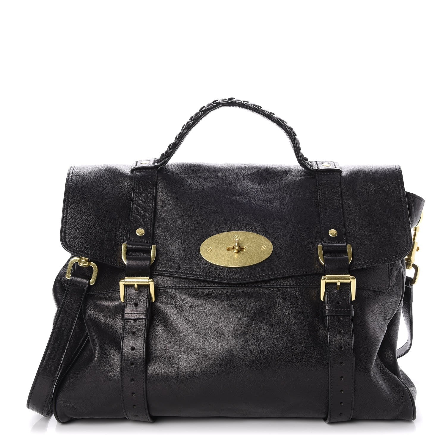 Mulberry Soft Buffalo Oversized Alexa Black 1 of 9
