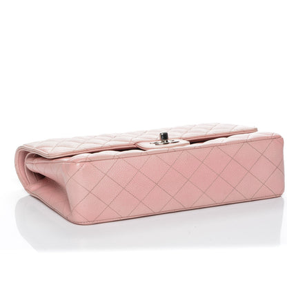Chanel Caviar Quilted Medium Double Flap Pink 4 of 17