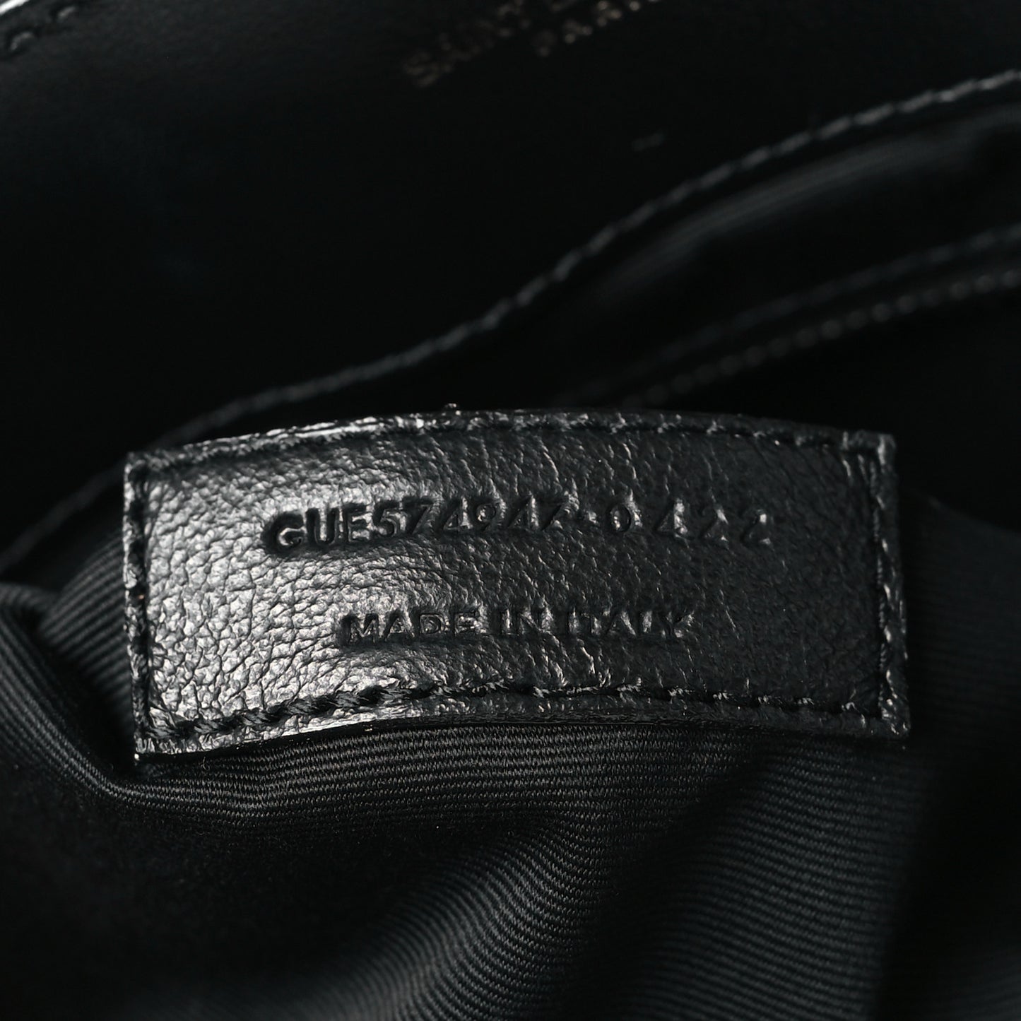 Calfskin Y Quilted Monogram Monochrome Large Loulou Chain Satchel Black