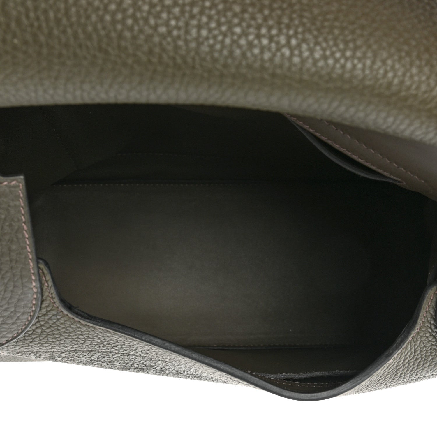 Hermes Togo Mali-Selle PM Messenger Bag Vert De Gris 5 of 9
