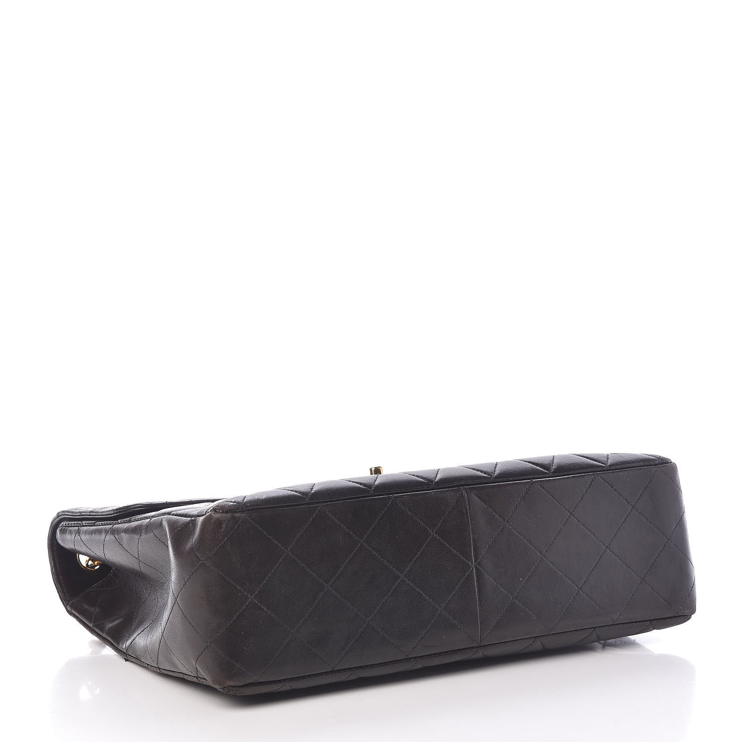 Chanel Lambskin Quilted Jumbo Single Flap Black 4 of 20