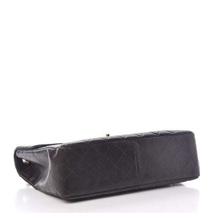 Chanel Lambskin Quilted Jumbo Single Flap Black 4 of 20