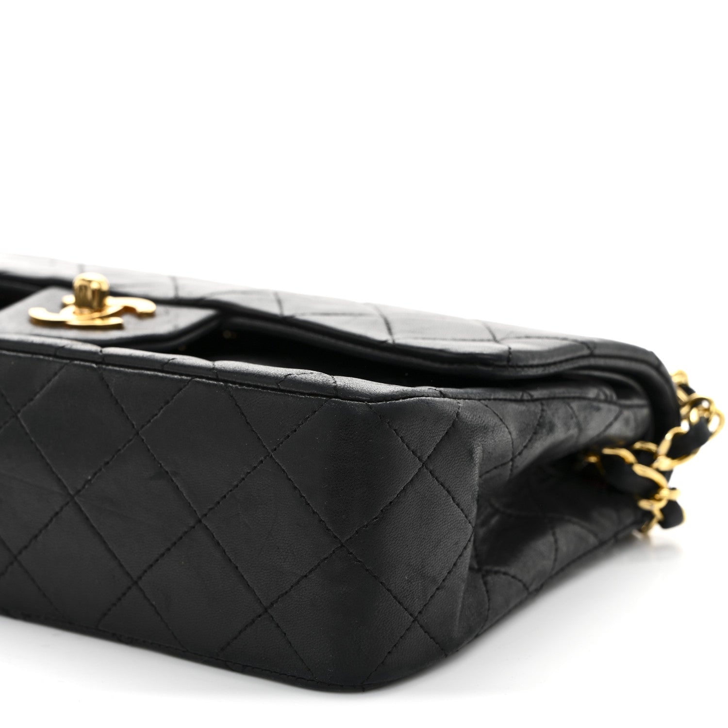 Chanel Lambskin Quilted Small Double Flap Black 11 of 15