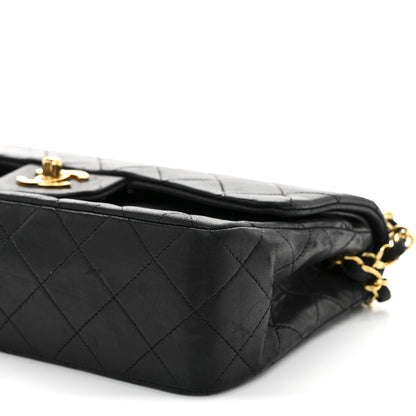 Chanel Lambskin Quilted Small Double Flap Black 11 of 15