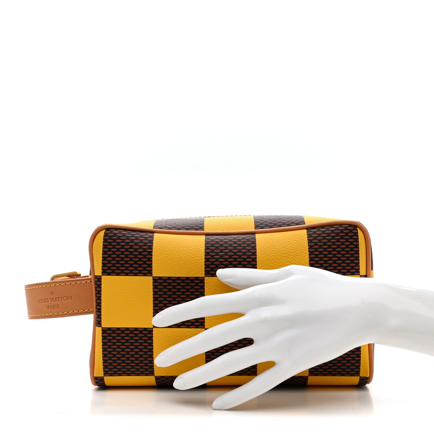 Louis Vuitton Damier Pop Dopp Kit Toilet Pouch Jaune Mat 2 of 9