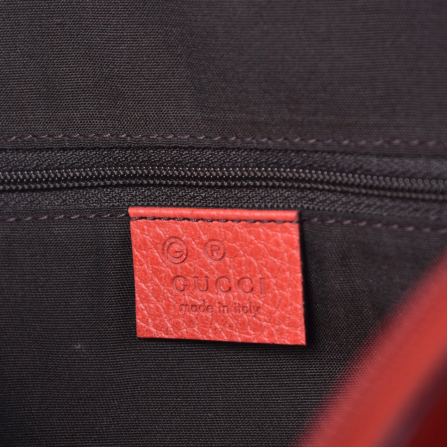 Dollar Calfskin Medium GG Charm Dome Satchel Sporting Red