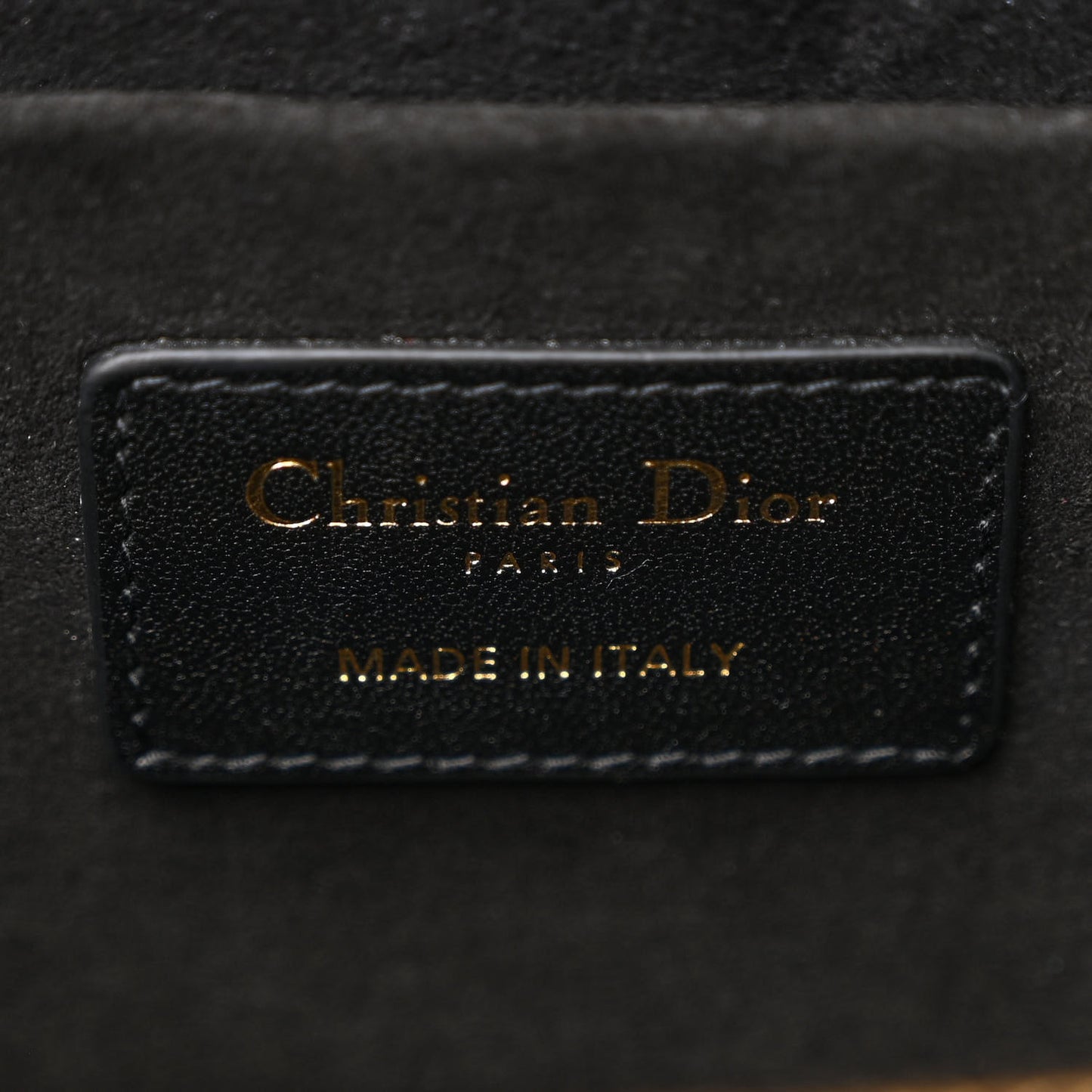 Lambskin Cannage Small Diortravel Vanity Case Black