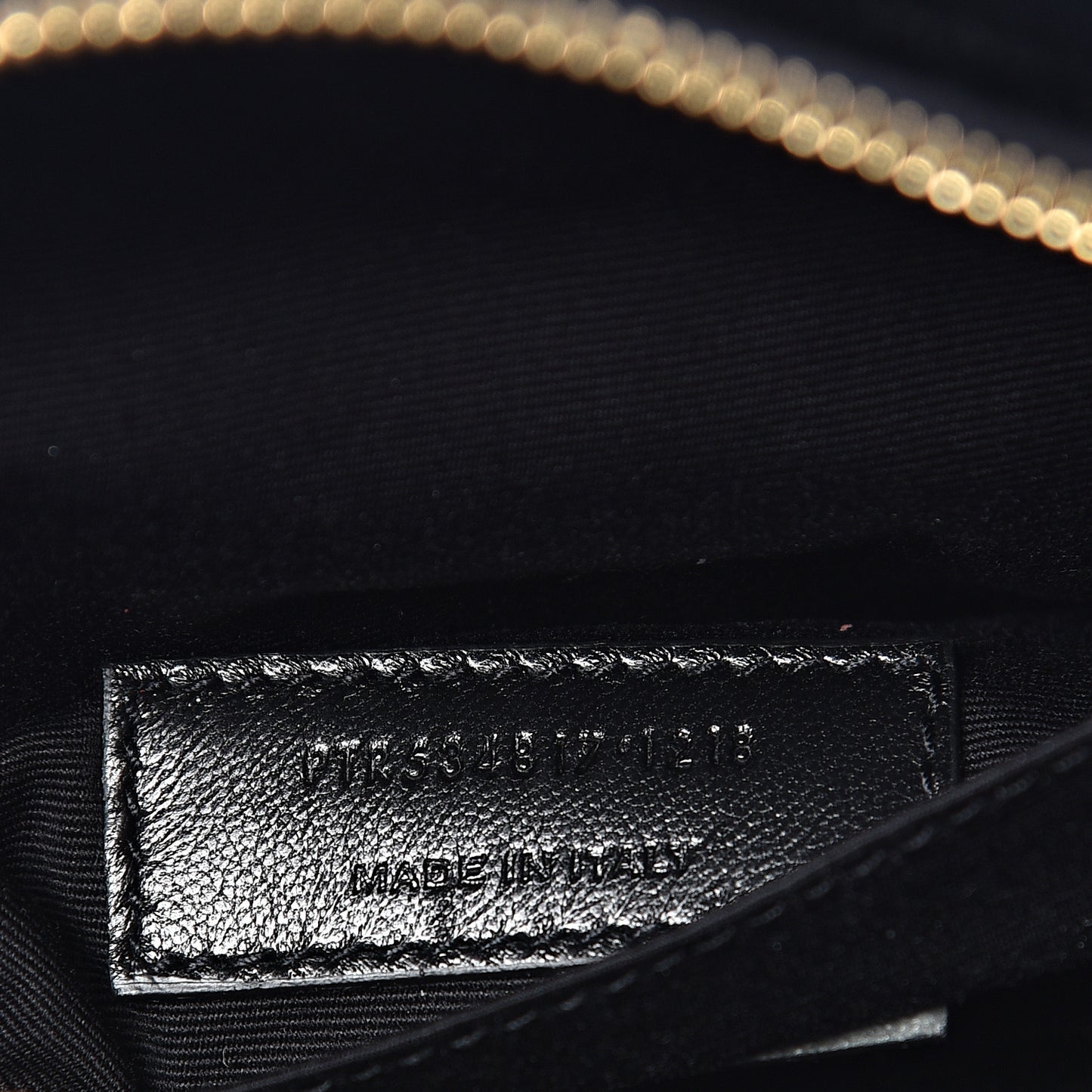 Velour Matelasse Monogram Lou Belt Bag Black