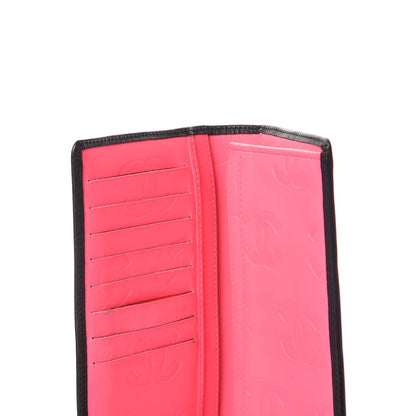 Chanel Calfskin Quilted Cambon Yen Wallet Black 9 of 10