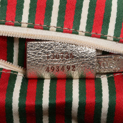 Gucci Monogram Medium Abbey Shoulder Bag Metallic 7 of 7