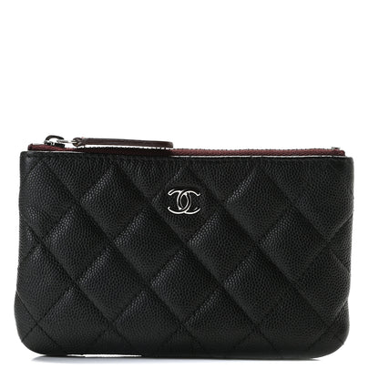 Chanel Caviar Quilted Small Cosmetic Case Black 1 of 9