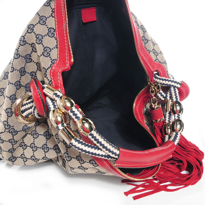 Gucci Monogram Acapulco Medium Hobo Navy 5 of 7