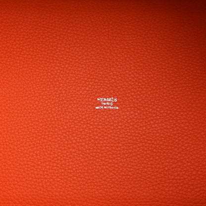 Hermes Taurillon Clemence Picotin Lock 22 MM Orange 6 of 10