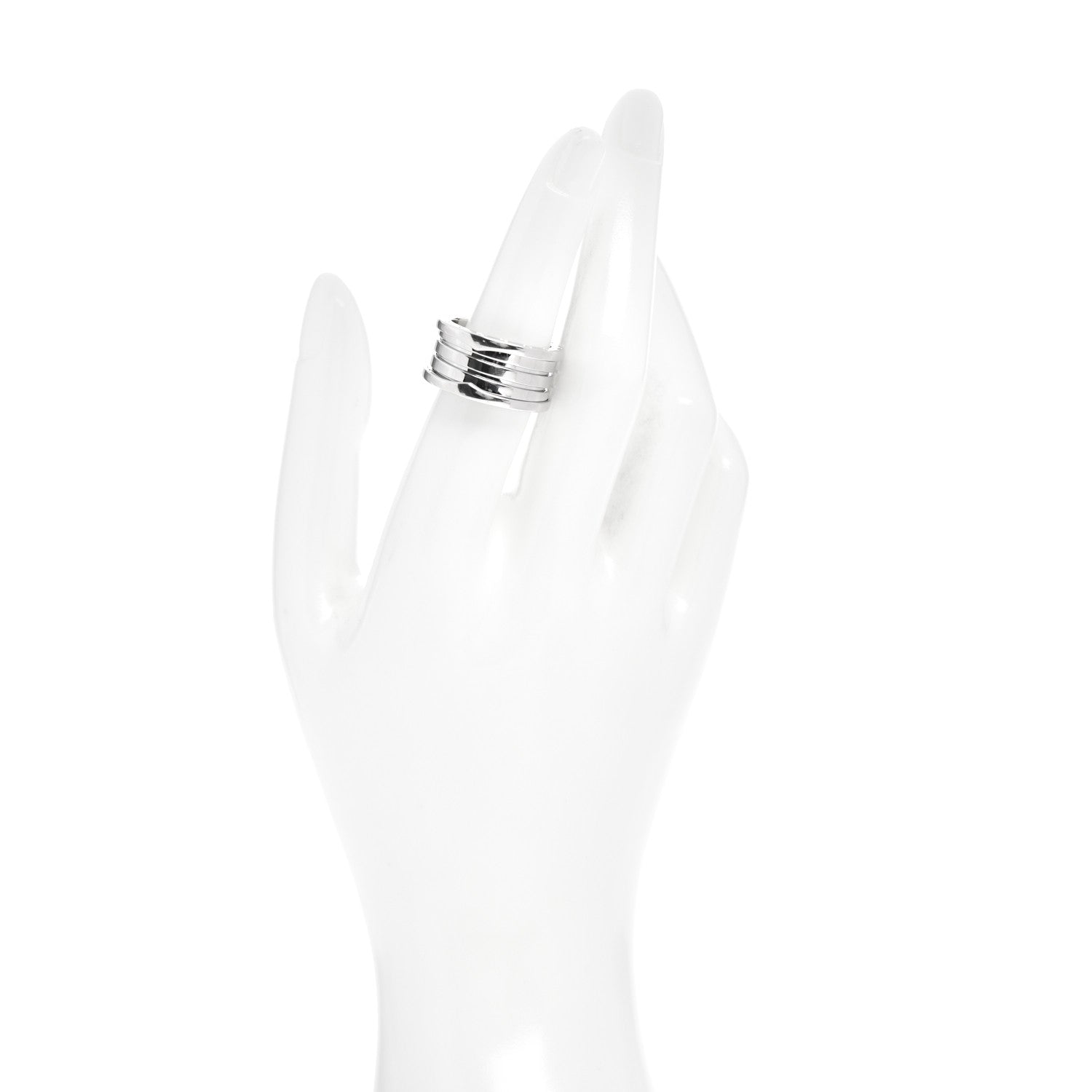 Bulgari 18K White Gold B.Zero1 Four-Band Ring 56 7.5 2 of 5