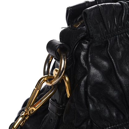 Prada Nappa Gaufre Shopping Satchel Black 12 of 13