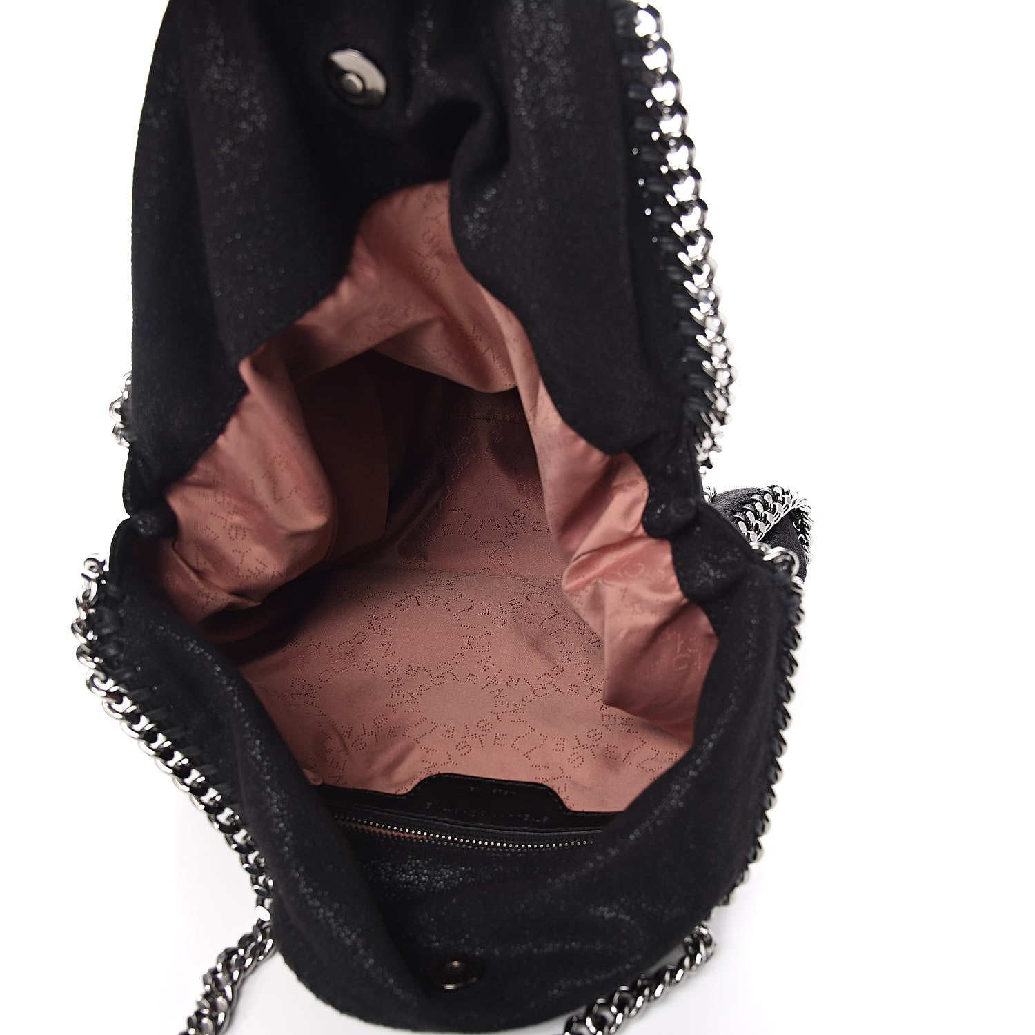 Stella McCartney Shaggy Deer Falabella Fold Over Tote Black 5 of 10